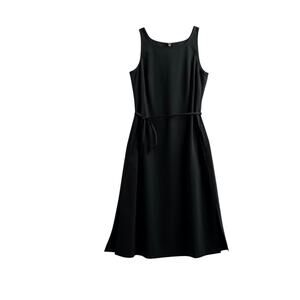 Ministry of Supply Swift Sleeveless Sheath Midi Dress Black Small NWT